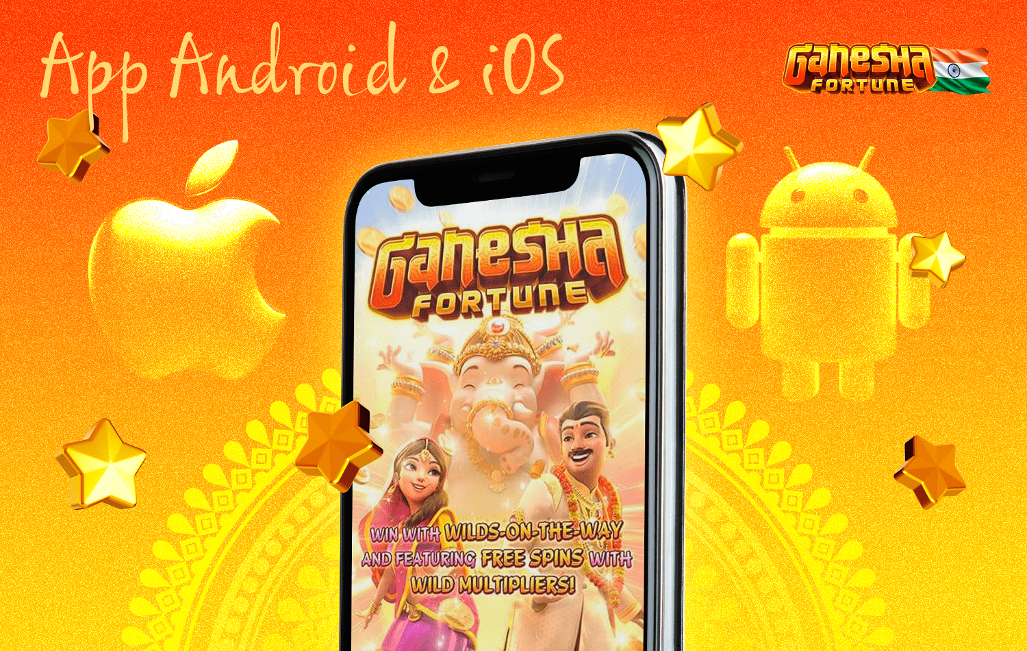 Ganesha Fortune game available for Android and iOS devices