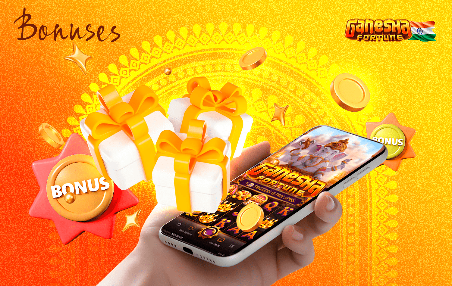 The Ganesha Fortune game offers a lot of bonuses